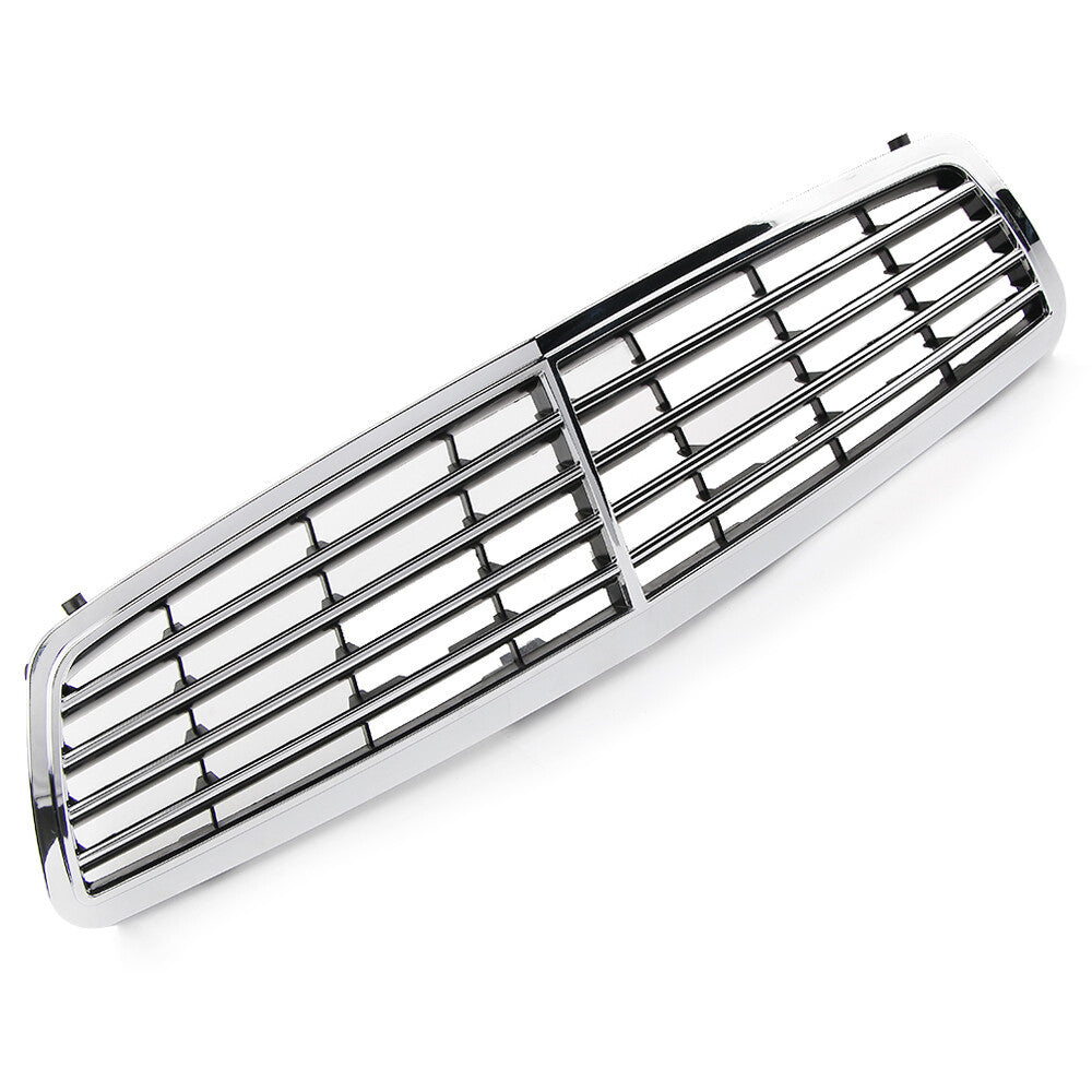 Front grille for Mercedes-Benz W203 C-Class C230 C320 C280: Chrome + Gloss Black