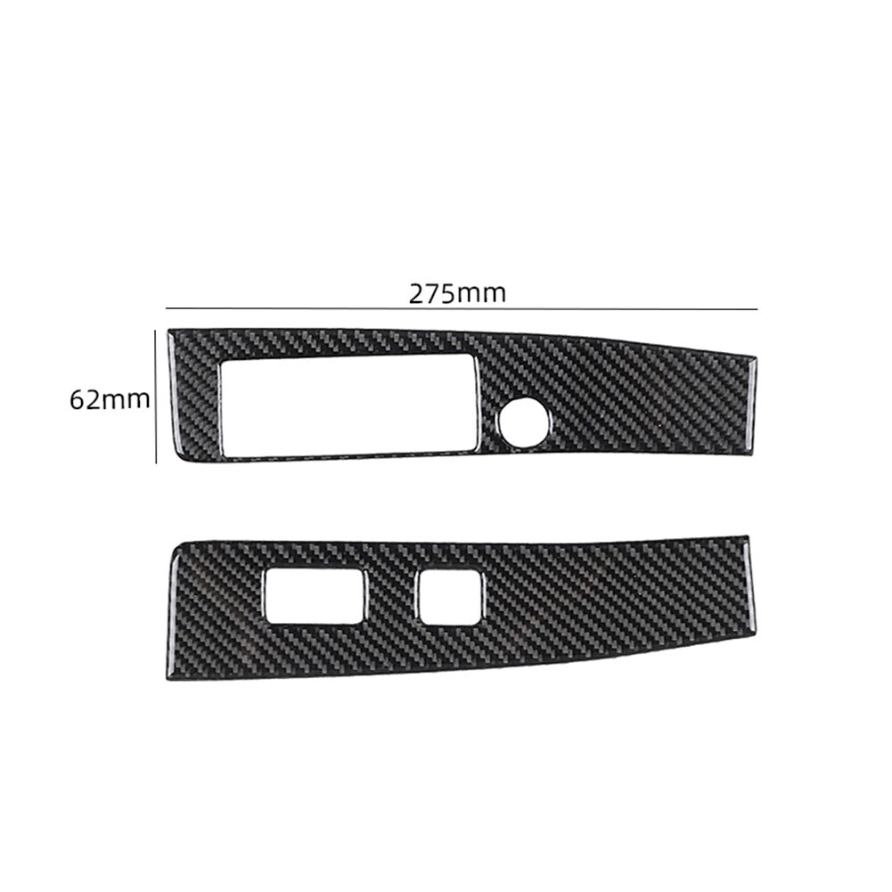 for Toyota Tacoma Carbon Fiber Interior Front Window Control Cover Trim 2016-21