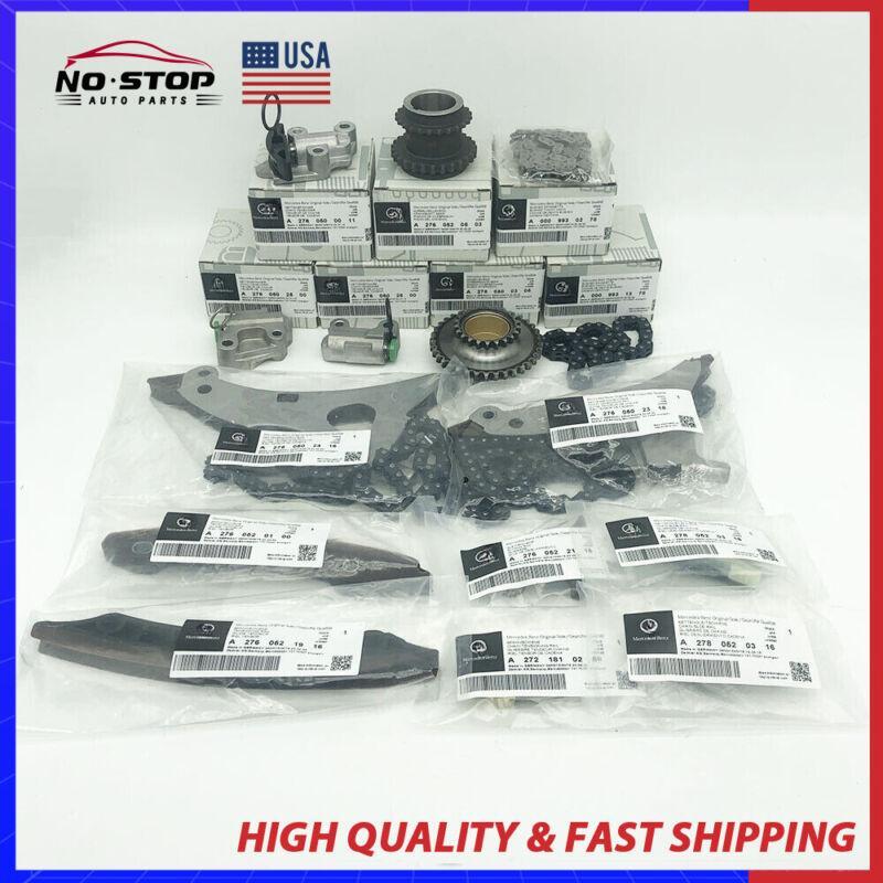 Equipment Manufacturer ( ) Timed Chain Tensioner Kit for Mercedes-Benz W205 W222 M276 3.0T 3.5 15-piece set