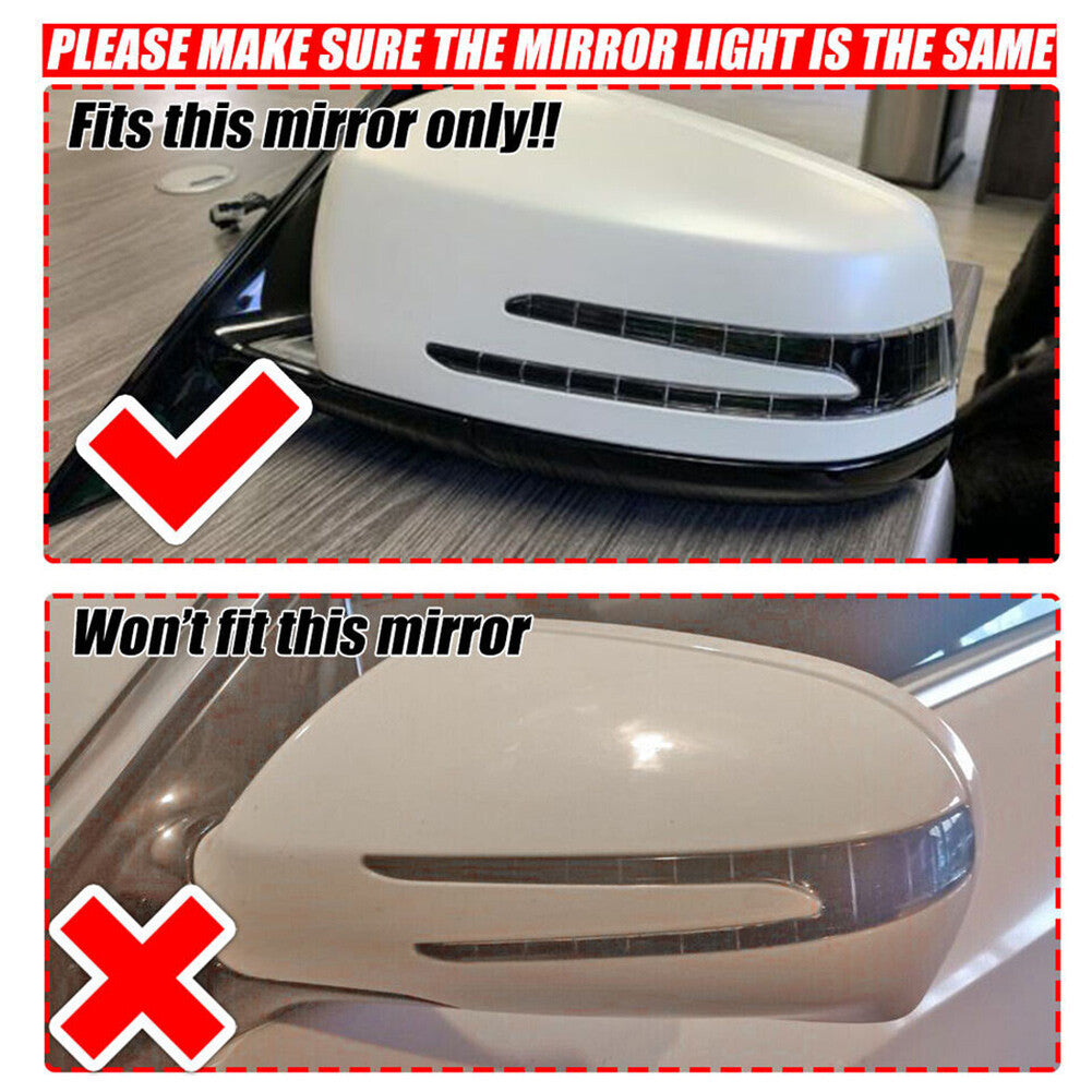 Sequential LED Rearview Mirror Indicator Turn Signal Light for Mercedes-Benz 2x