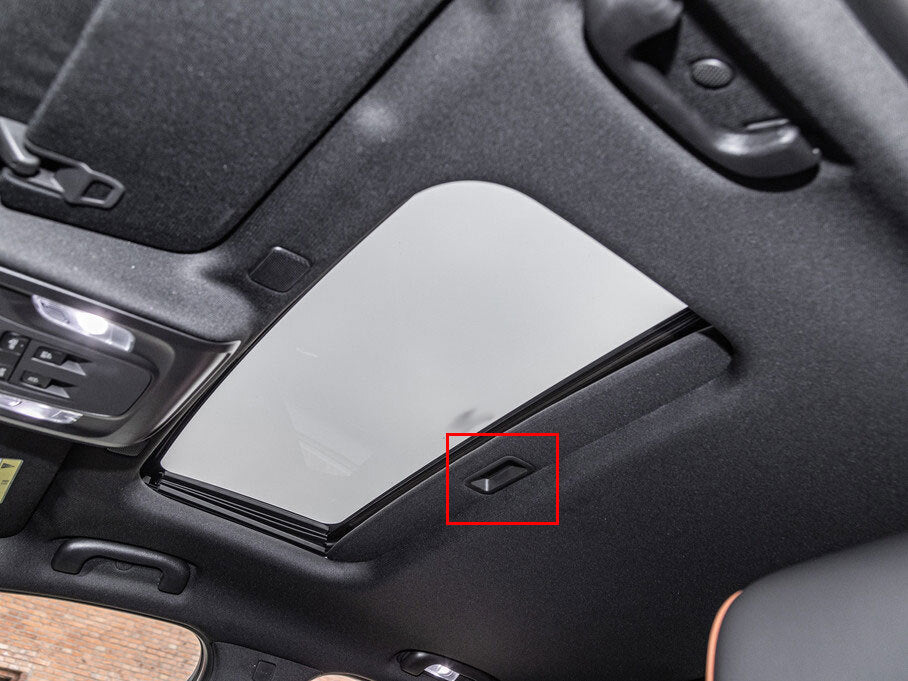 Carbon Fiber Steel Skylight Handle Frame Cover 1pcs for Cadillac CT4 2020-2023