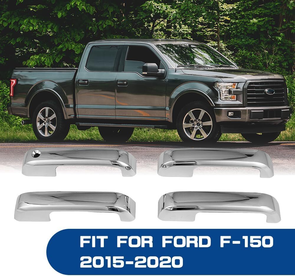 4PCS Chrome Door Handle Covers Kit For 2015 2016 2017 2018 2019 2020 for Ford F150