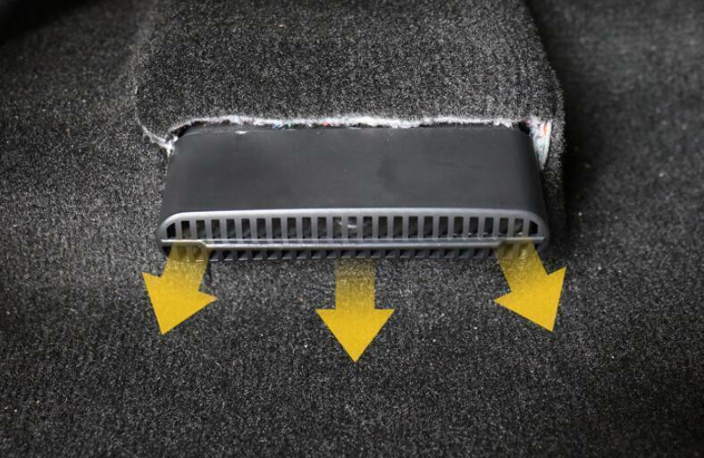 for Seat LR Air Outlet Dust Cover Trim 2PCS for Ford Explorer 2011-2019 Paint Black