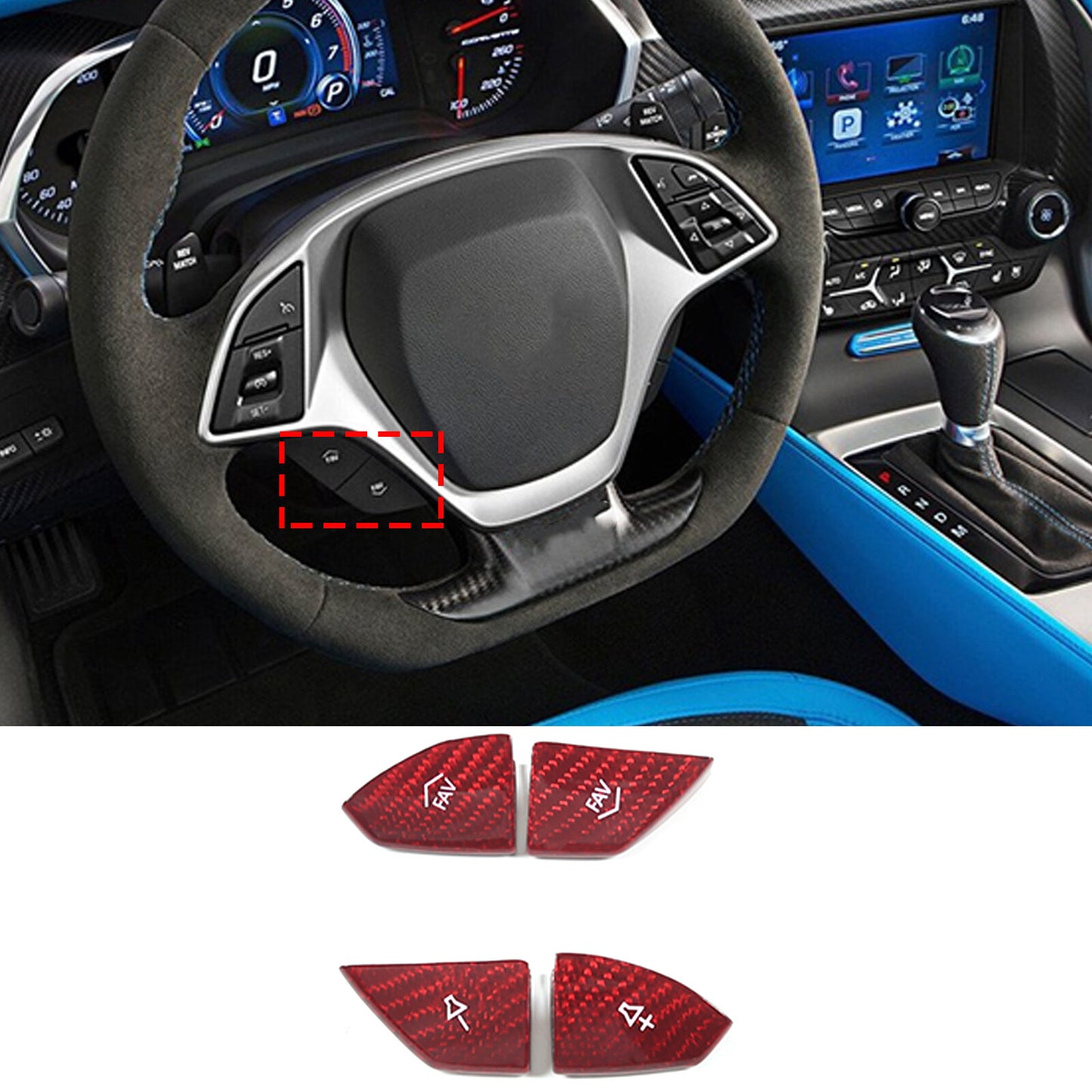 ABS Orange Interior for Seat Adjustment Button Cover Trim for Ford Maverick 2022