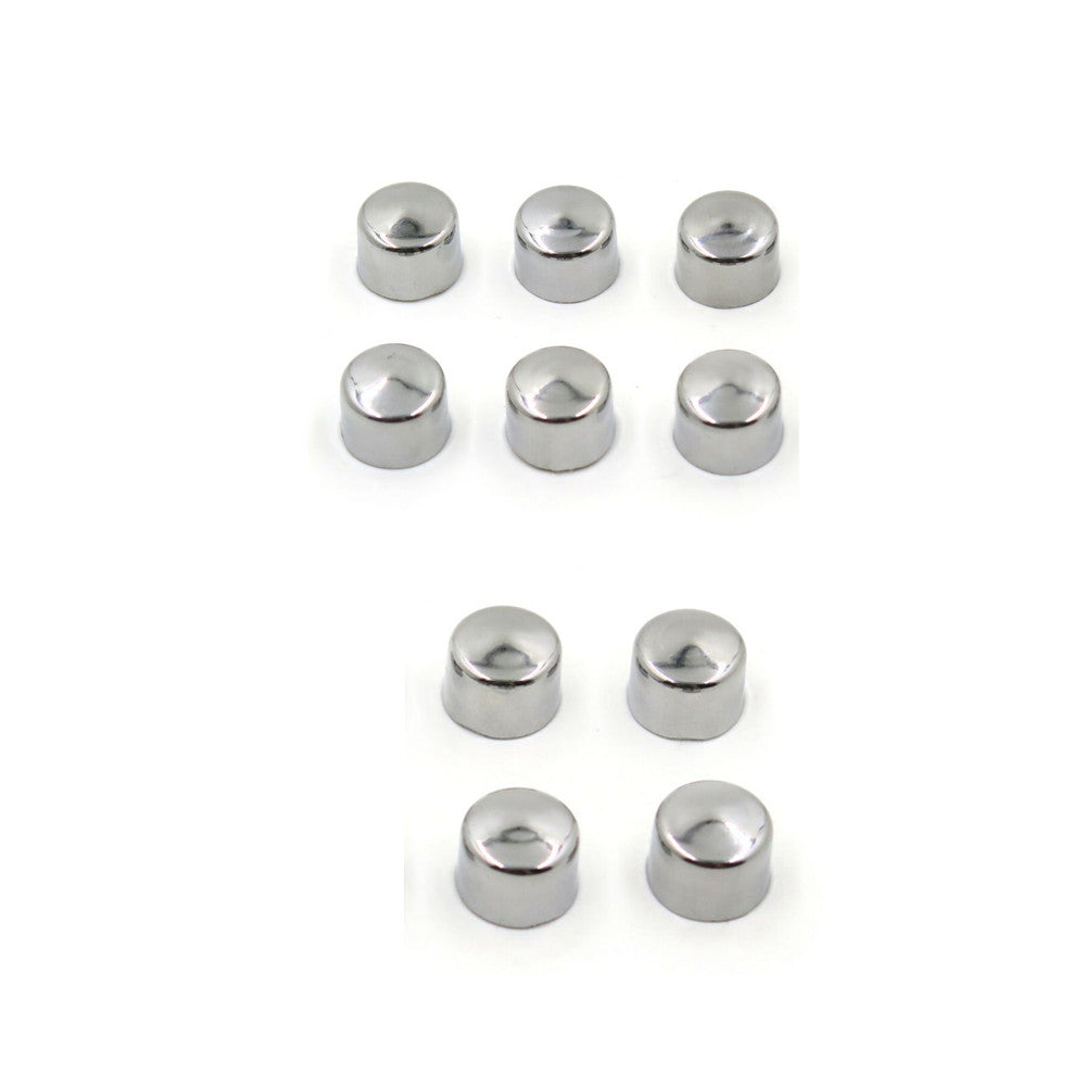 Chrome 10pcs 5/16¡å Allen Socket Bolt Cap Dress Kit Fit for Harley Misc Hardware