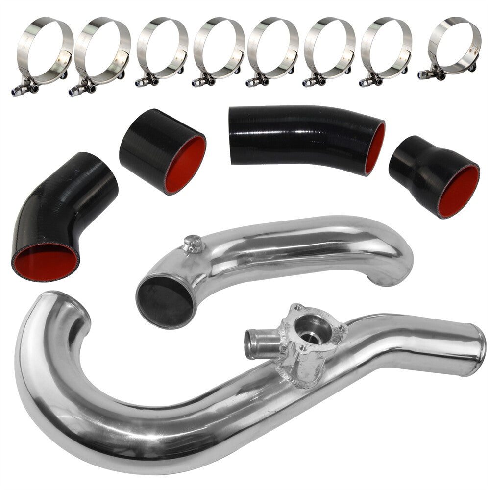 Intercooler Pipe Kit Compatible for Ford for Mustang EcoBoost 2015-2022 Silver