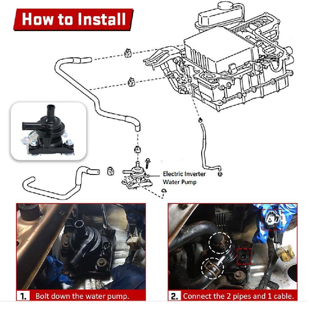 Electric Inverter Cooler Water Pump Assembly for Toyota Prius 1.5L G902047031