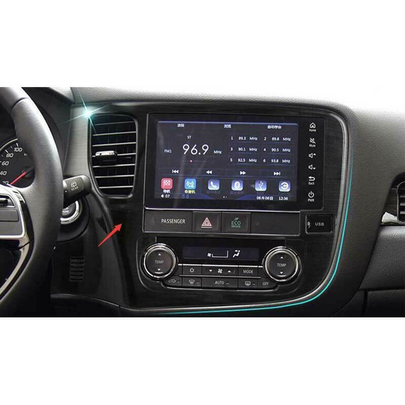 for Mitsubishi Outlander 2013-2020 Brushed ABS Console GPS Navigation Cover Trim