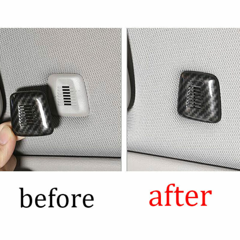 for BMW X5 G05 2019-2023 Carbon Fiber Inner Roof Speaker Ring Trim Decoration 2P