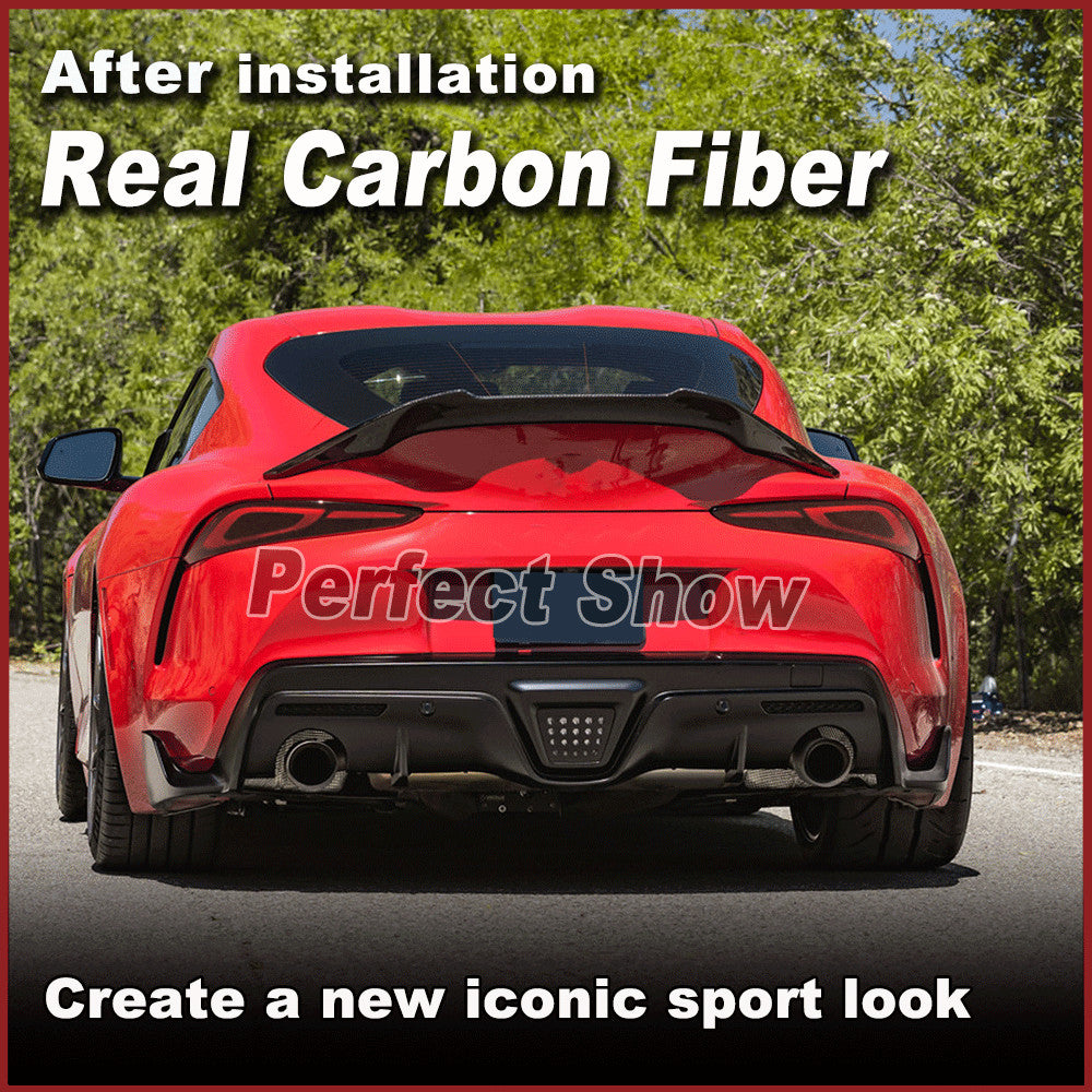 for Toyota Supra A90 MK5 GR GTS Real Carbon Fiber Rear Trunk Spoiler Wing Lip