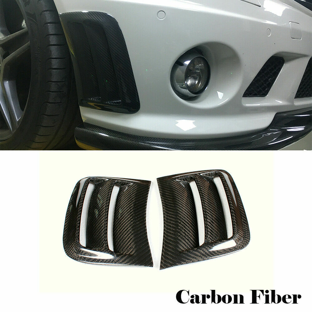 Bumper Carbon Fiber Air Vent Induct Side Cover For C204 W204 for BENZ 08-11 C63 AMG