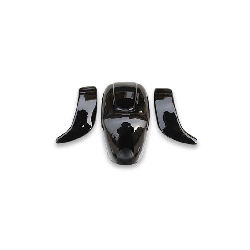 3P Central Console Gear Shift Knob Trims for Nissan Sentra 20-23 ABS Piano Black