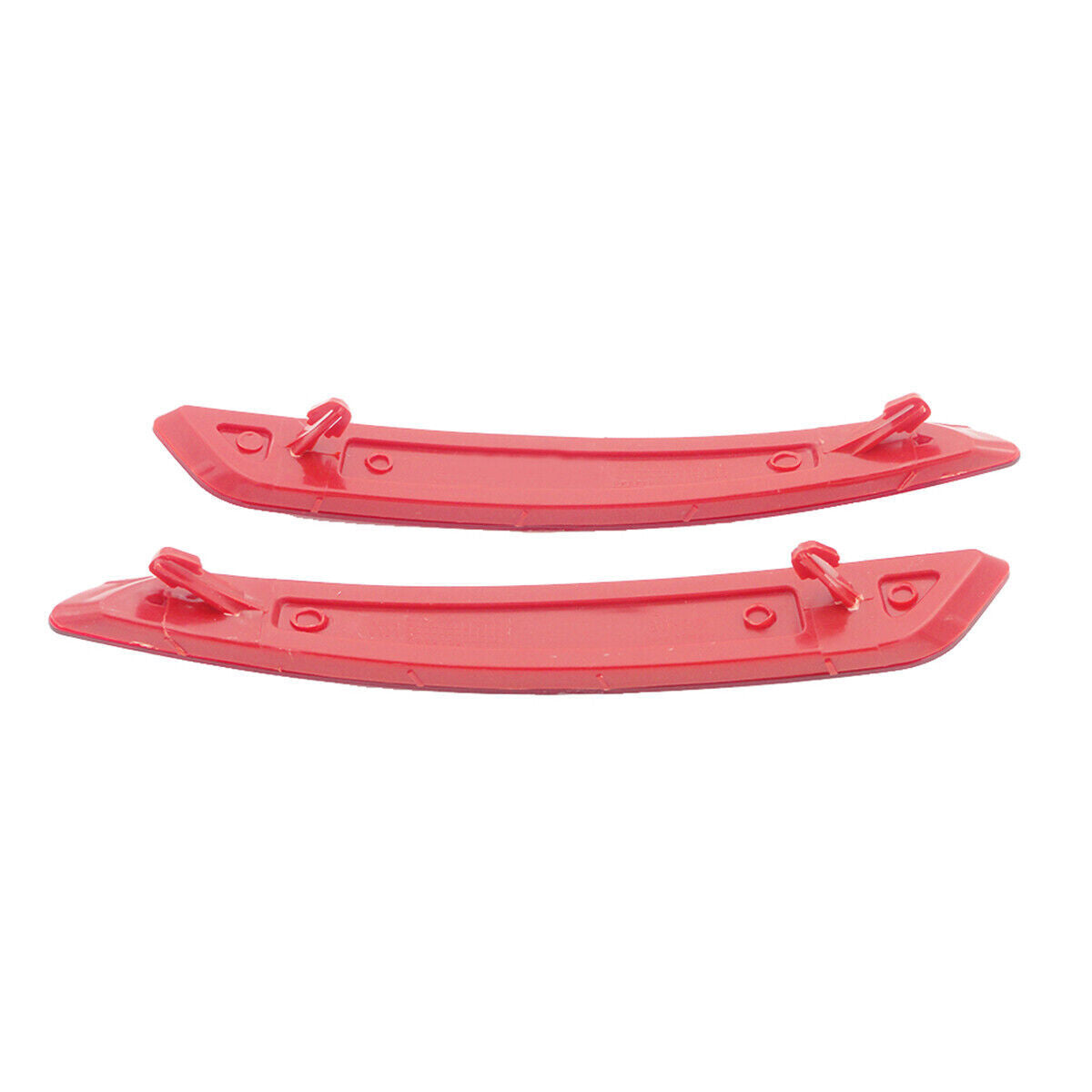 Red Lens Rear Bumper Reflector Lights L+R Pair for Ford Fiesta sedan 2013-2015