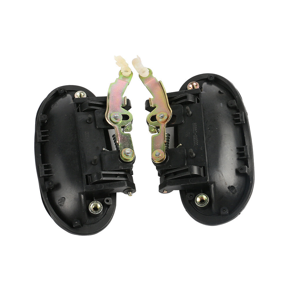 2Pcs Rear Left Right Outside Door Handle Black For Accent 1995-1999