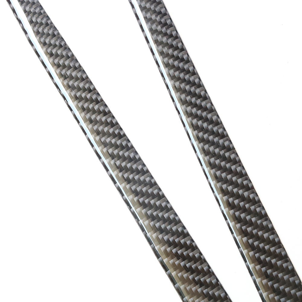 2Pcs Carbon Fiber Center Console Strips Cover Trim Decor for Suzuki Grand Vitara