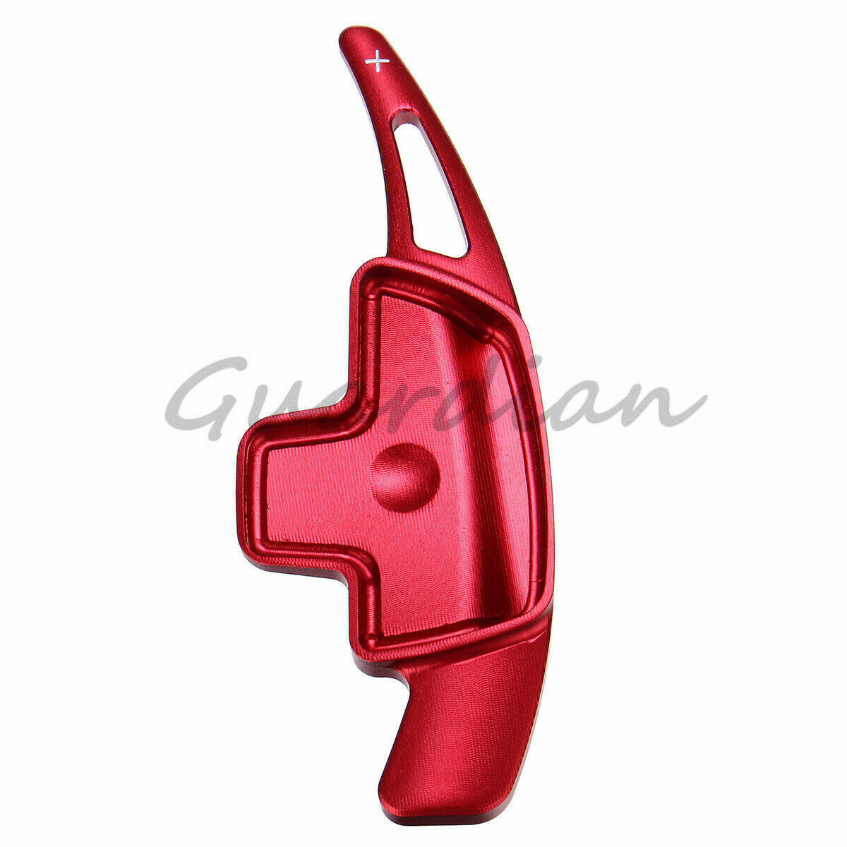 Red aluminum steering wheel, paddle shifter, and extended transmission suitable for Mercedes-Benz CLA GLE 2015, 2016, and 2017.