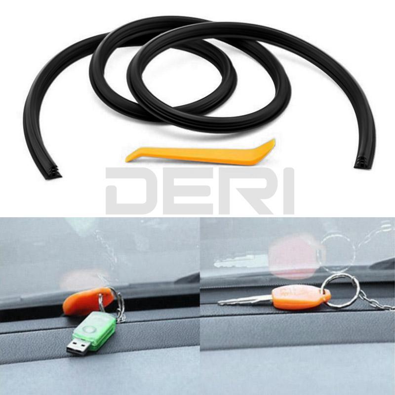 Universal 1.6M Car Dashboard Edge Gap Filling Sealing Strip Rubber Accessories