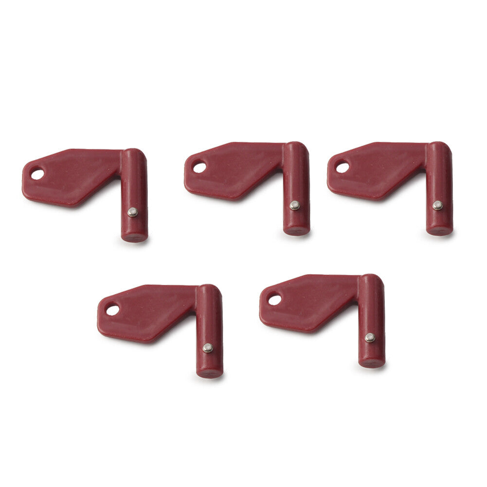5pcs Master Battery Disconnect Isolator Keys 8157766 Fit for Volvo Heavy Equipment