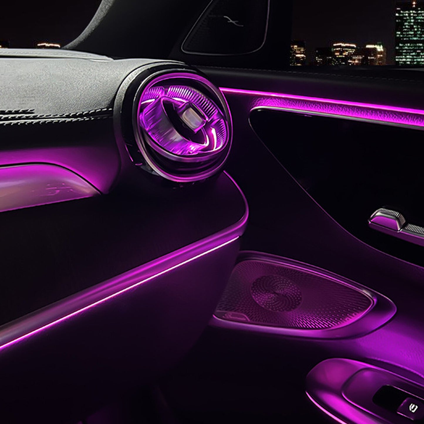 64 Colors Ambient Light LED Trim Accessories for Benz C-Class W206 2022 HOT??