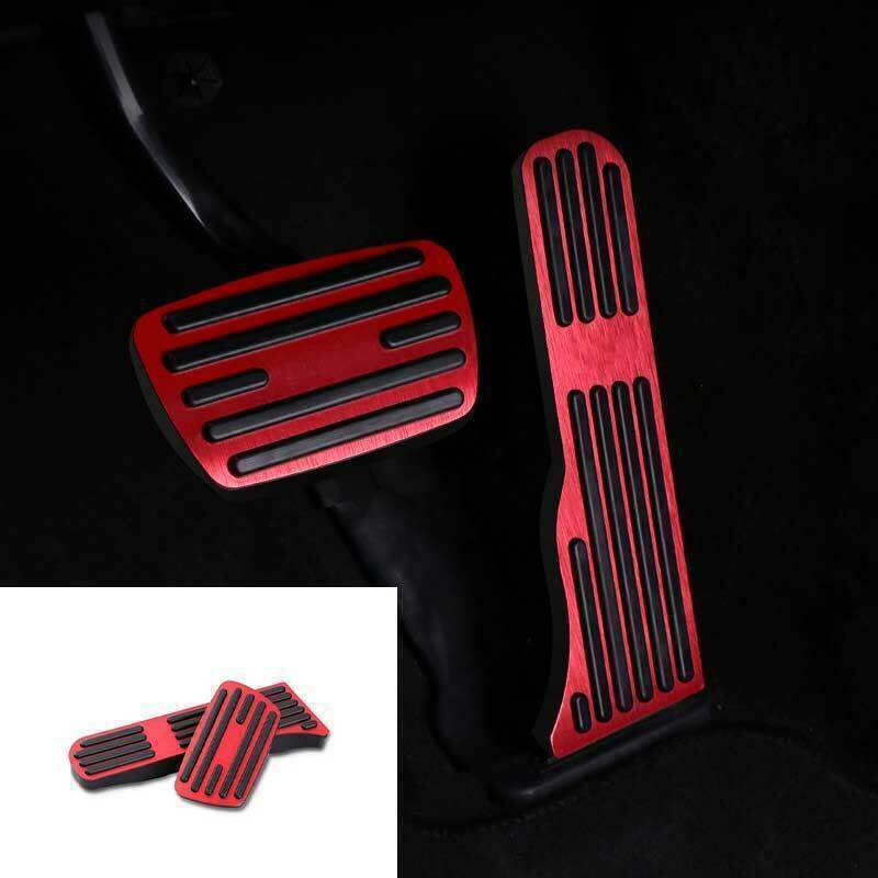 for Cadillac CT5 2020-24 Red Aluminum Brake Pedal Accelerator Pedal Cover Trims
