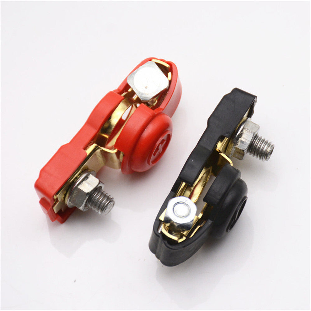 1 Pair Car Battery Terminal Quick Connector Cable Positive Negative Clamp Parts