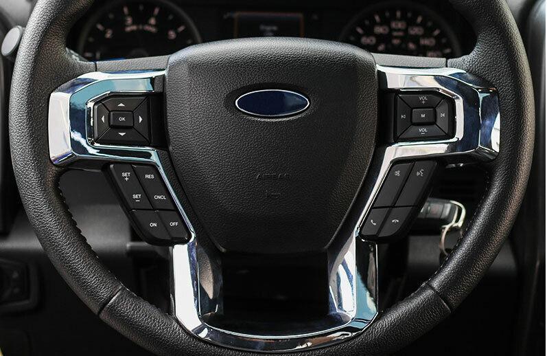 Chrome Steering Wheel Strip Cover Trim 1PCS Fit for Ford F150 F-150 2015-2020