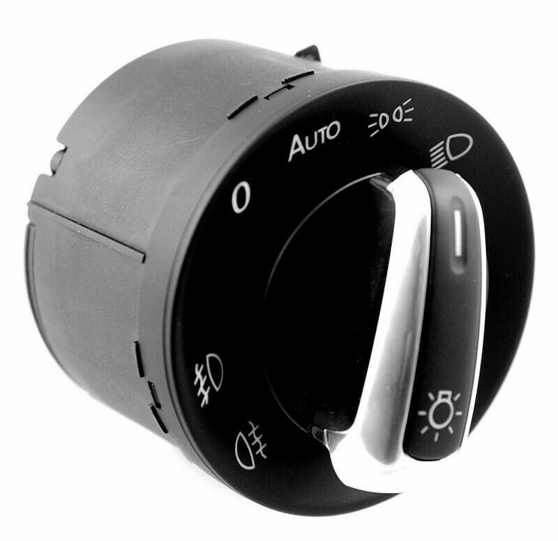 Automatic chrome headlight control switch suitable for Volkswagen for Golf / for Jetta MK5 MK6 Caddy 2004-2011