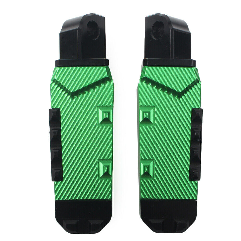 Rear Footrests Foot Pegs Pedal Pads Fit for Suzuki GSXR600/750 /1300 Hayabusa Green