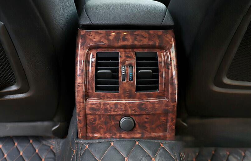 for BMW 3 4 Series 2014-2018 Wood Grain Rear Air Outlet Protective Panel Trim 1P