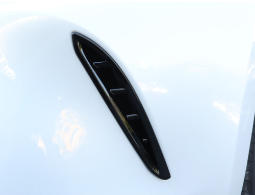 2P Glossy Black Front Bumper Air Inlet Cover Trim ABS for Toyota Venza 2021-2023