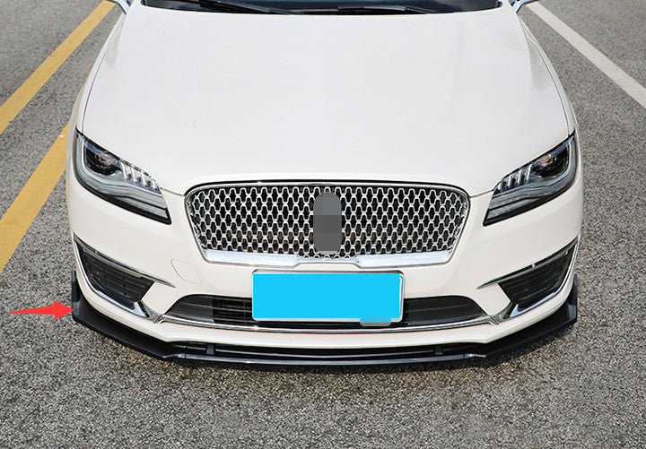 for Lincoln MKZ 2014-2020 Gloss Black Front Bumper Lip Spoiler Bodykit Refit 3P