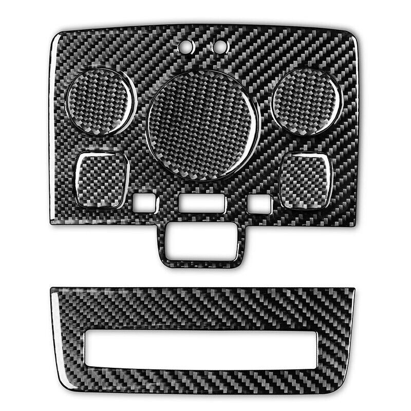 Real Carbon Fiber Car Reading Lights Panel Cover Trim for Audi A3 S3 06-2007