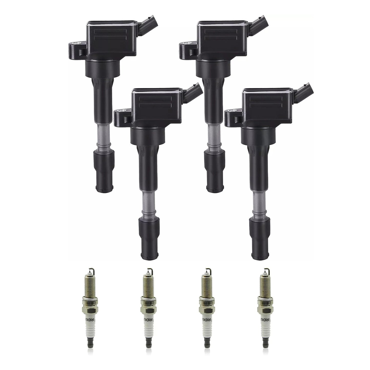 4PCS Ignition Coil 4PCS Spark Plug Accessories for Hyundai for Elantra 2017-2020