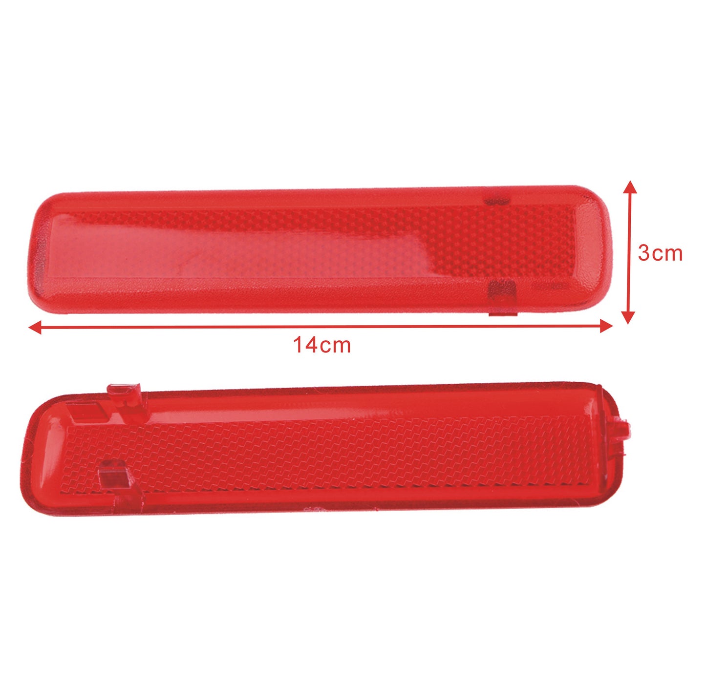 2-piece panel light lens reflector rear door for Silverado for Sierra Crew Cap pickup