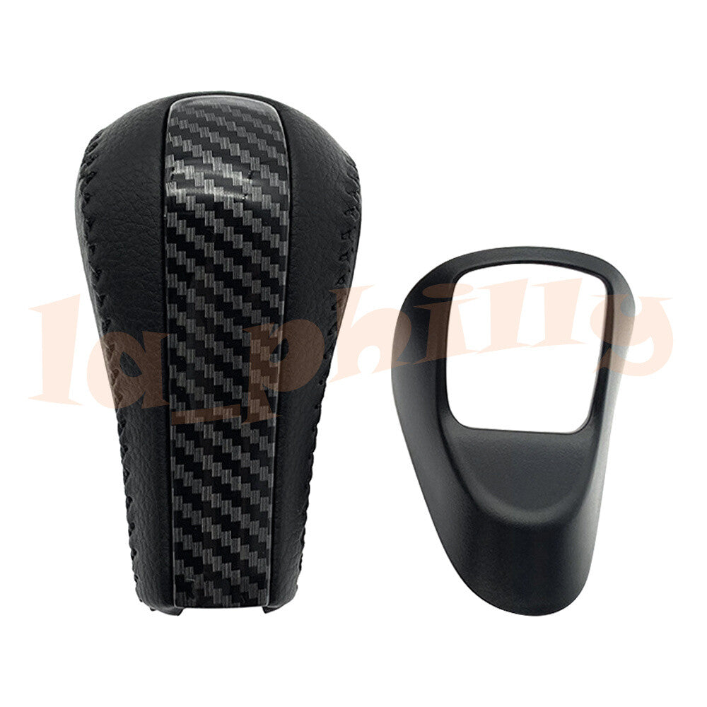 for Honda for Accord Sedan Automatic Carbon Fiber Style PU Leather Gear Shift Knob