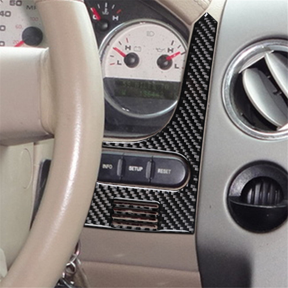 Carbon Fiber Interior Right Of Speedometer Cover Trim for Ford F-150 FX4 2004-08