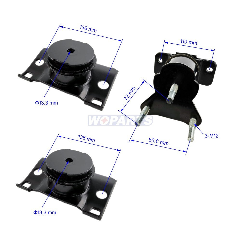 Engine motor Trans Mount Fit for 05-14 Frontier Xterra Pathfinder 4.0L 2WD