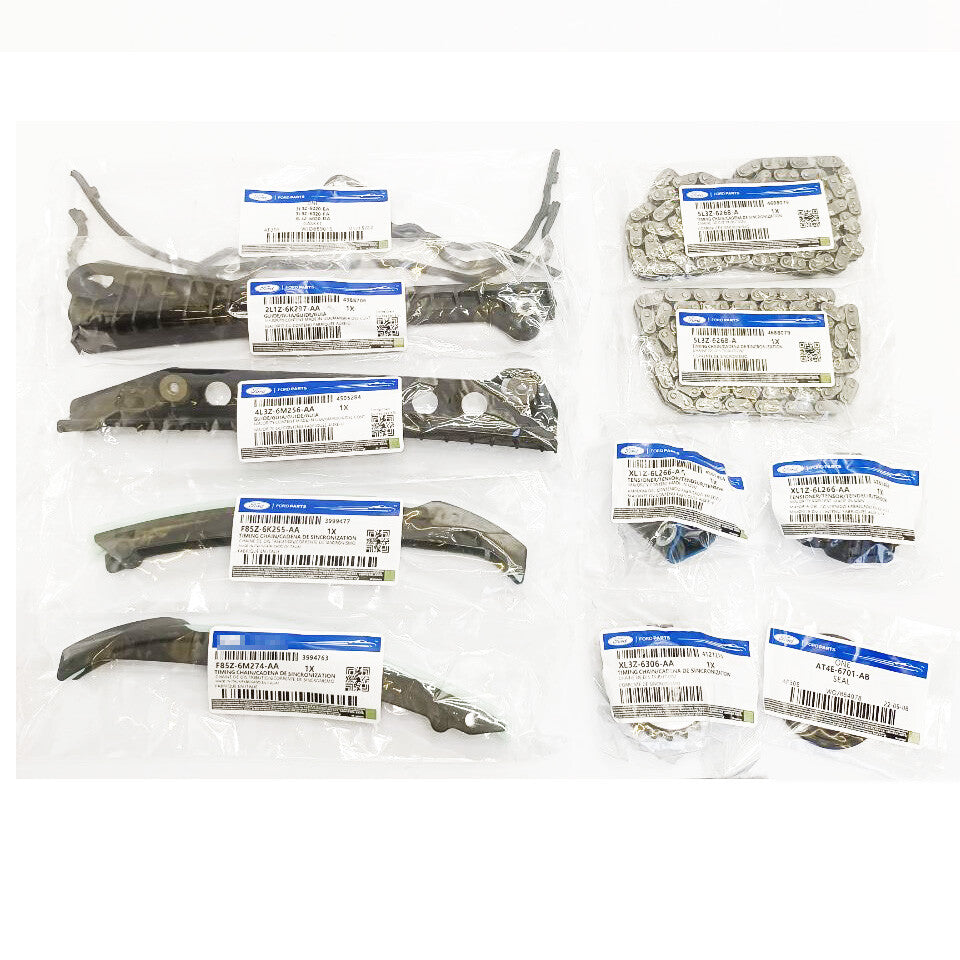for Ford 5.4L Camshaft Phaser Sprocket, Timing Tensioner, Guides, Chain Kit