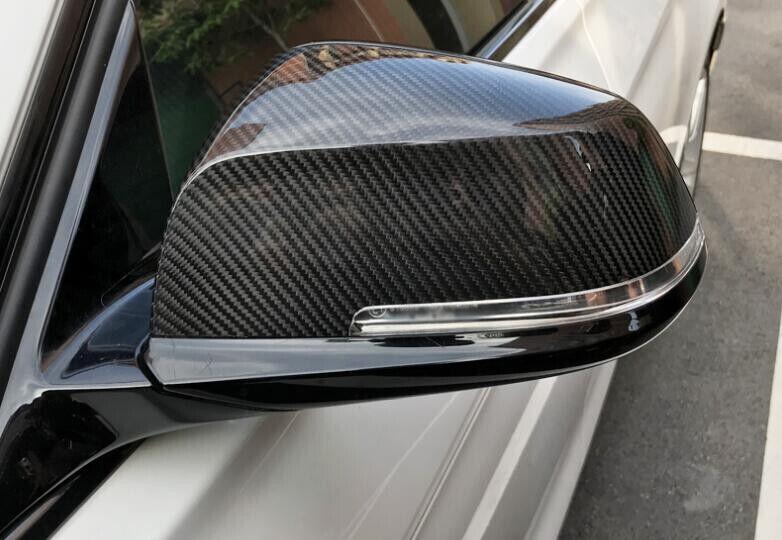 Fit for BMW X1 2014-2015 Dry Carbon Fiber Exterior Rear View Mirror Cover Trim