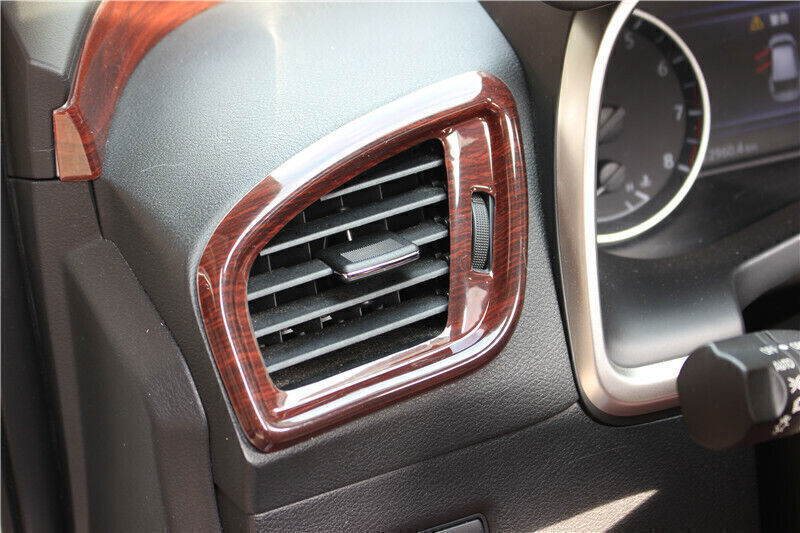 LR AC Air Outlet Vent Cover Trim Fit for Nissan Murano 15-24 Red Wood Grain 3P