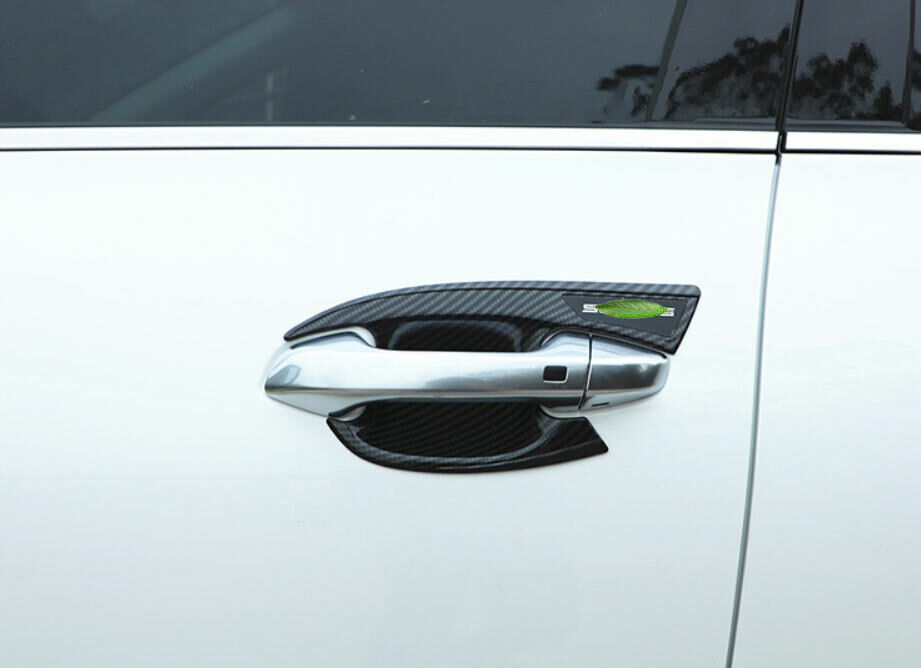for Kia Seltos 2020-2023 Carbon Fiber Exterior Side Door Bowl Molding Cover Trim