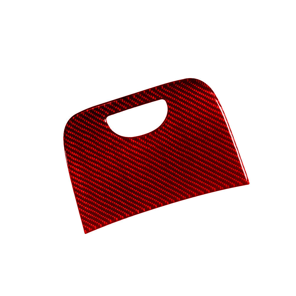 Red Carbon Fiber Rear Console Storage Trim For Silverado/tahoe/ for sierra 2007-2014