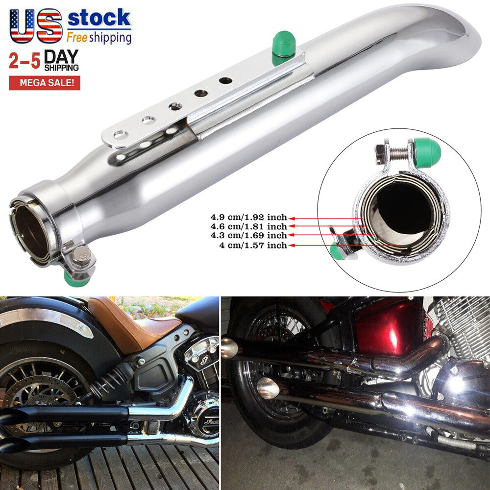 20 Universal New Motorcycle Exhaust Pipe Silencer Muffler for Harley Cafe Racer