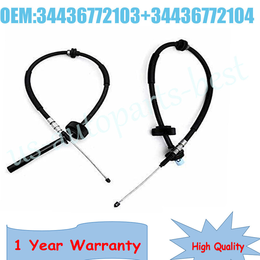 New Left + Right Pair Rear Parking Brake Cable For 2014 2015 2016 for BMW X5 X6