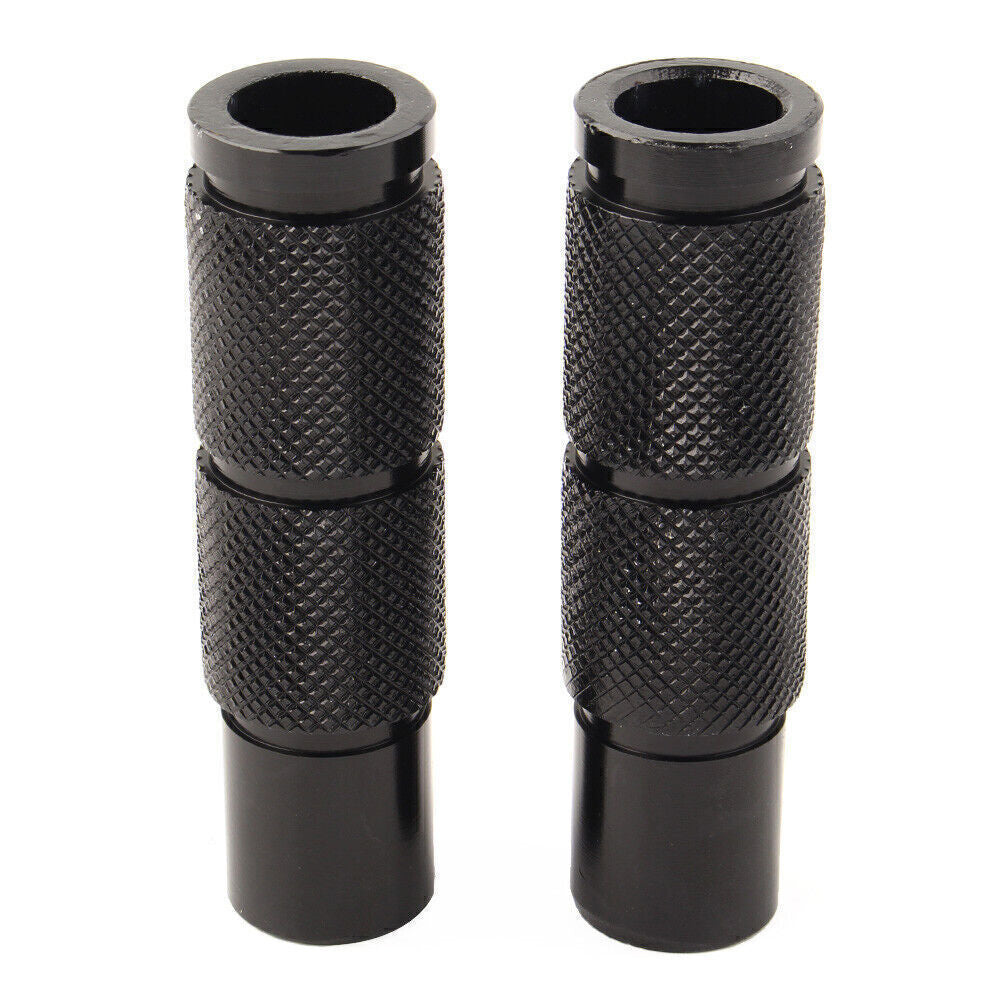 CNC Foot Pegs Footpegs Rear Set Pedals Universal Pair Black Motorcycle