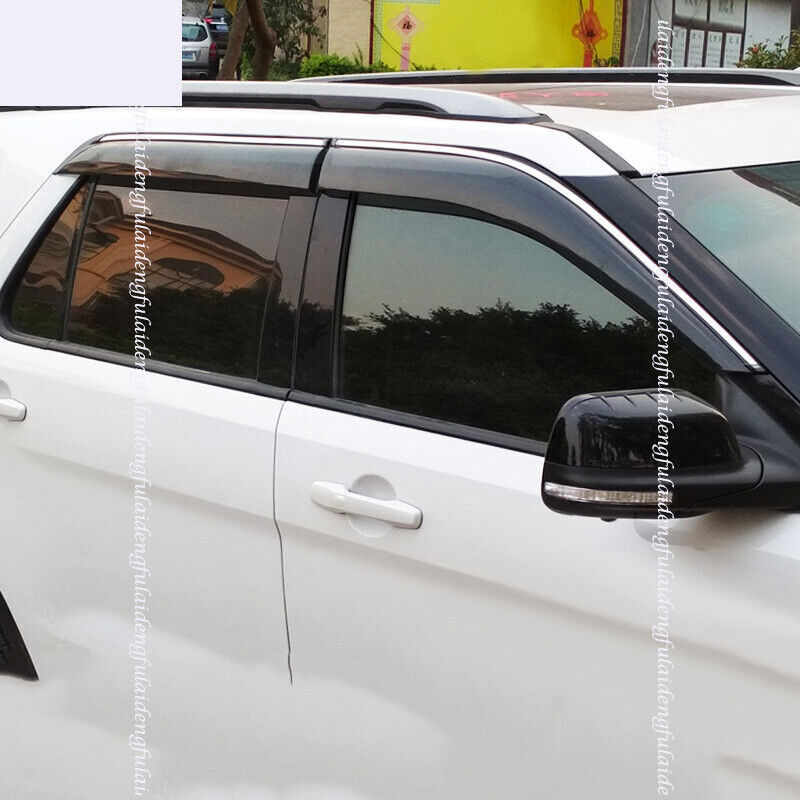 4x for Ford Explorer 11-19 Window Sun Vent Visor Rain Guard Shield Deflector Set