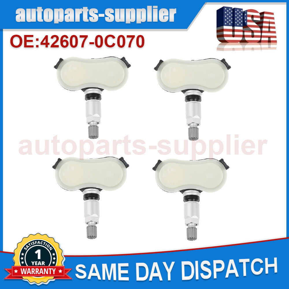 4PCS TIRE PRESSURE SENSOR Fits for TOYOTA for SIENNA TUNDRA TPMS Transmitter 42607-0C070