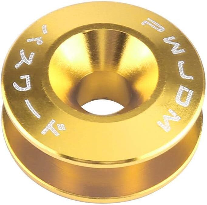 Aluminum JDM quick-release fastener bumper for car trunk fender cover gold-plated