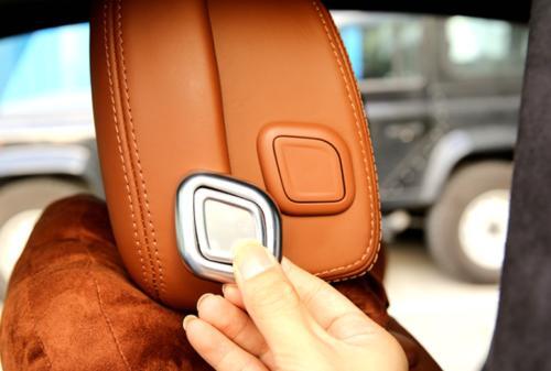 for Maserati for Levante 2017-2021 ABS Silver for Seat Headrest Button Switch Ring Decor