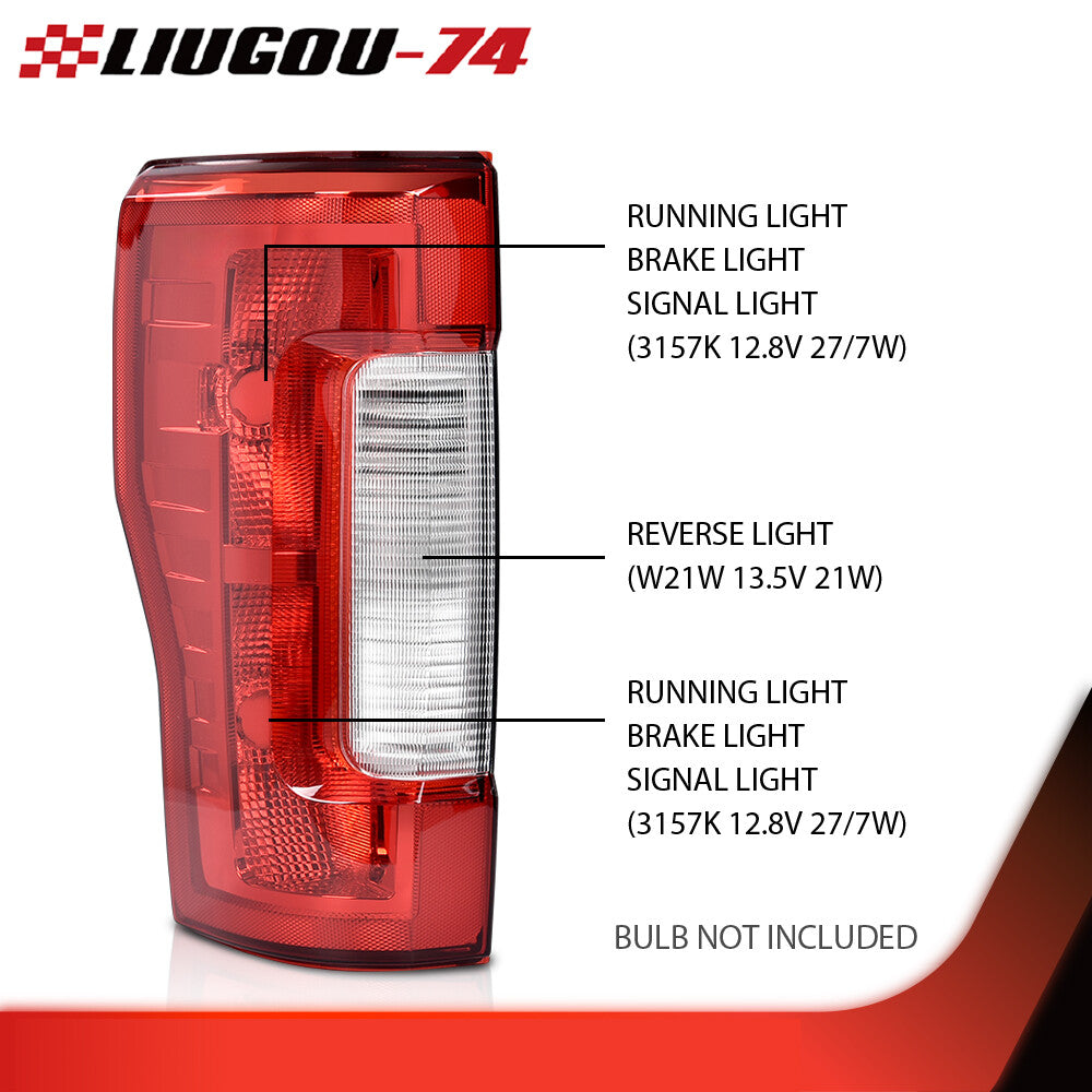 Suitable for 2017, 2018, and 2019 for Ford F250 and F350 SuperDuty. Taillight left light, driver's side.